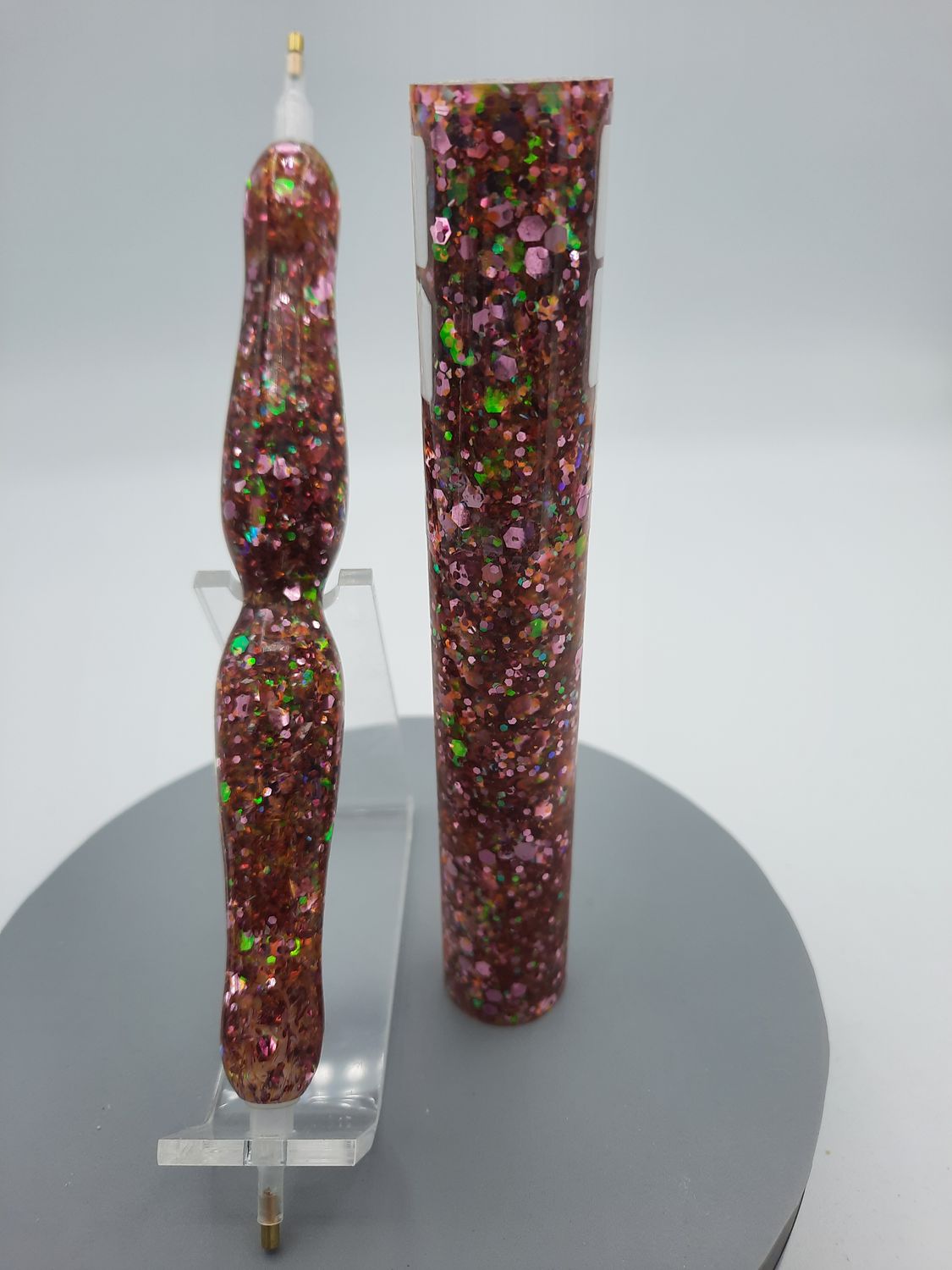 Strawberry Kiwi Glitter Plus - Handcrafted Custom Diamond Painting Pen