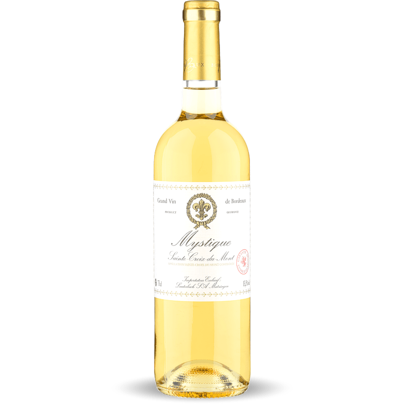 Mystique Blanc Sainte-Croix-du-Mont Grand Vin Bordeaux AC MO 2018, 75cl (Coffret en bois original de 6 pièces)