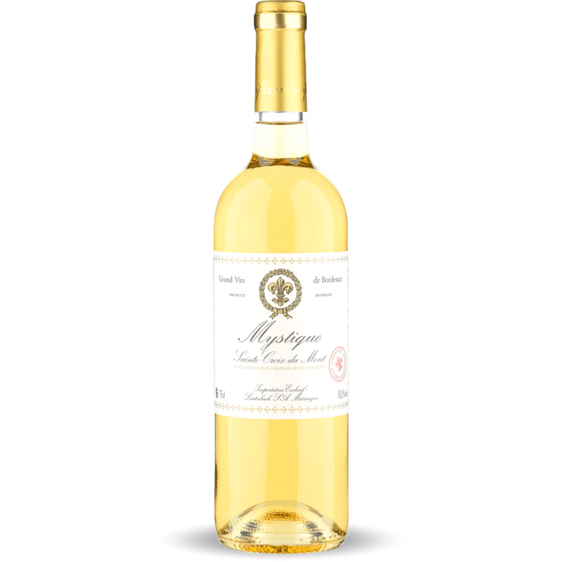 Mystique Blanc Sainte-Croix-du-Mont Grand Vin Bordeaux AC MO 2018, 75cl (Coffret en bois original de 6 pièces)
