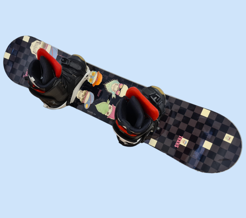 Trans Board, FTWO Rookie, Snowboard Kinder, Hostile, schwarz, grau, bunt