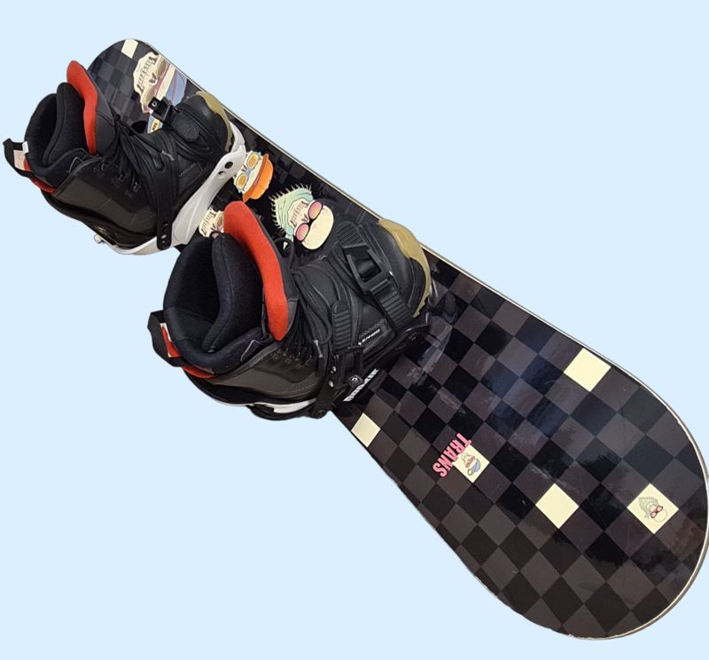 Trans Board, FTWO Rookie, Snowboard Kinder, Hostile, schwarz, grau, bunt