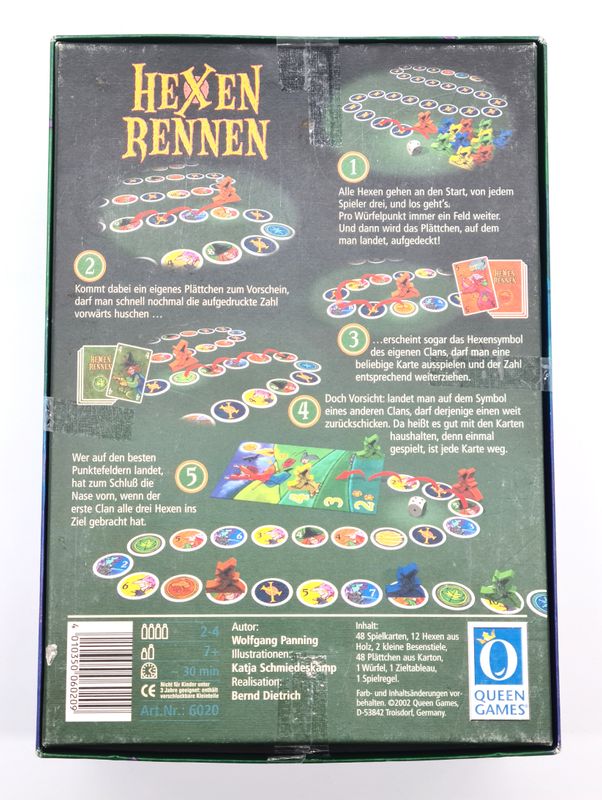 Hexen rennen, Wolfgang Panning, Gesellschaftsspiel, Spielwaren, Kinder, 2002, Brettspiel