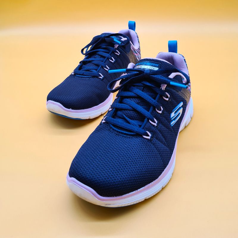 Schuhe, Damenschuhe, Skechers, Sportschuh, blau, Größe 36