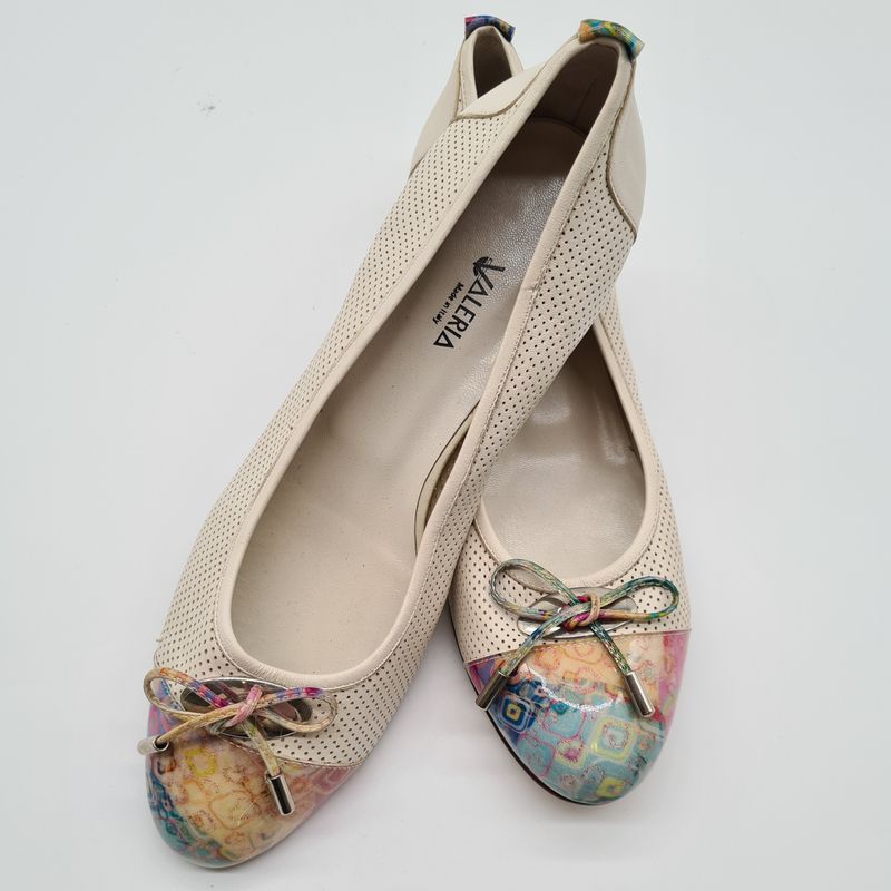 Valeria, Brunella Damen Schuhe, Ballerina, creme, Größe 39