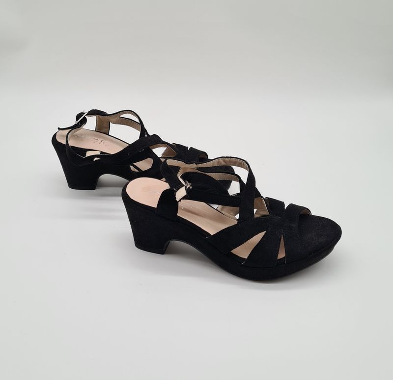 Sandalen, Sandaletten, Andrea Conti, Damen Schuhe, schwarz, Größe 37