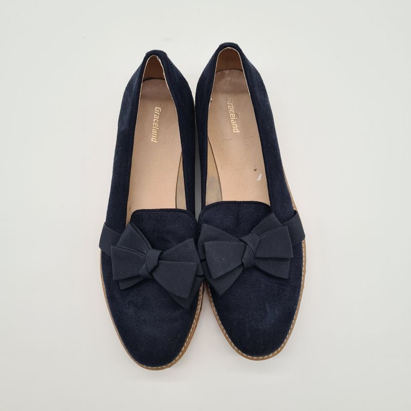 Damen Schuhe, Loafers, Graceland, dunkelblau, Größe 41