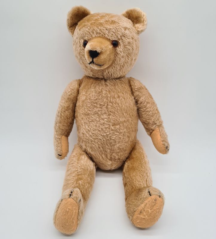 Schöner alter Hermann Mohair Teddy aus den 50er Jahren mit nostalgischem Charme
