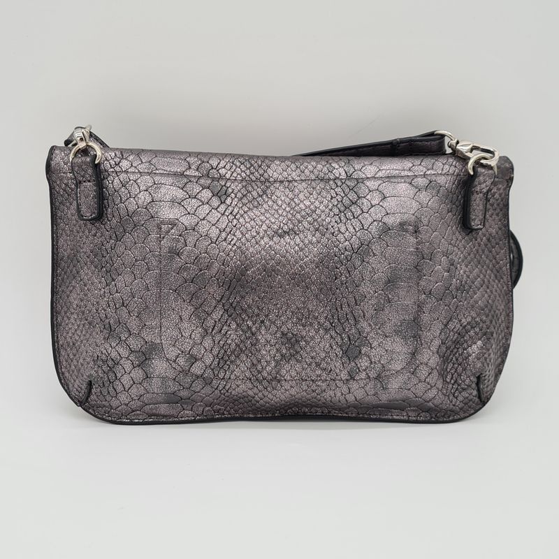 Damen Handtasche, Gabor, Clutch, dunkles Silber