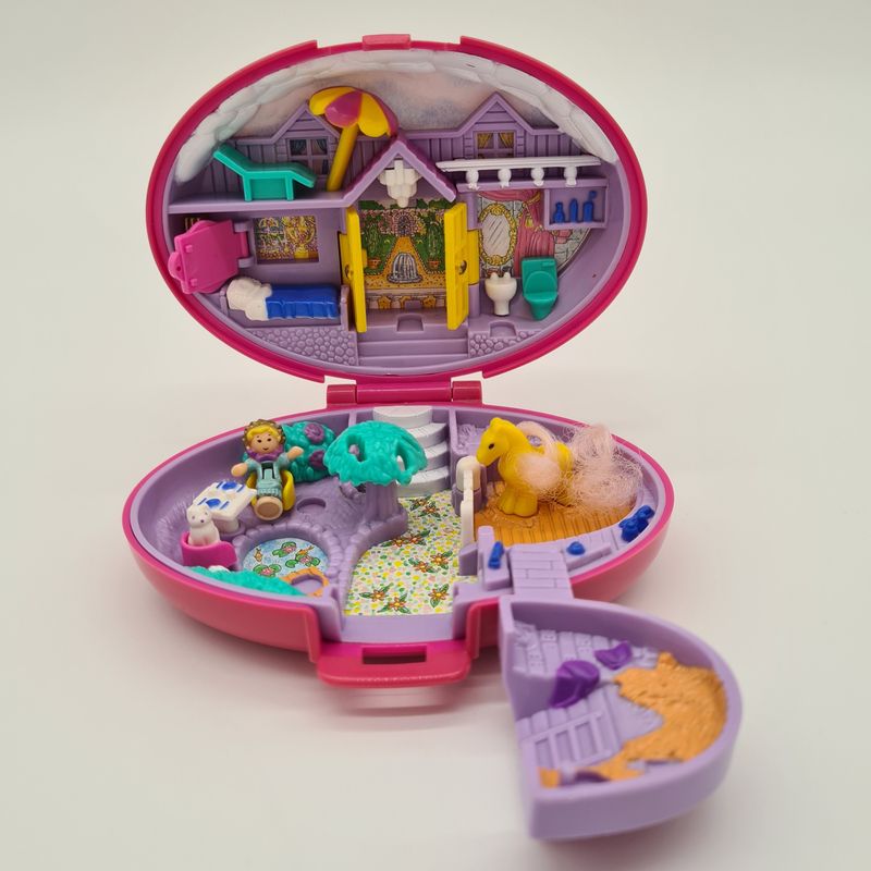 Polly Pocket, Palomino, Blue Bird, 1995, Vintage,