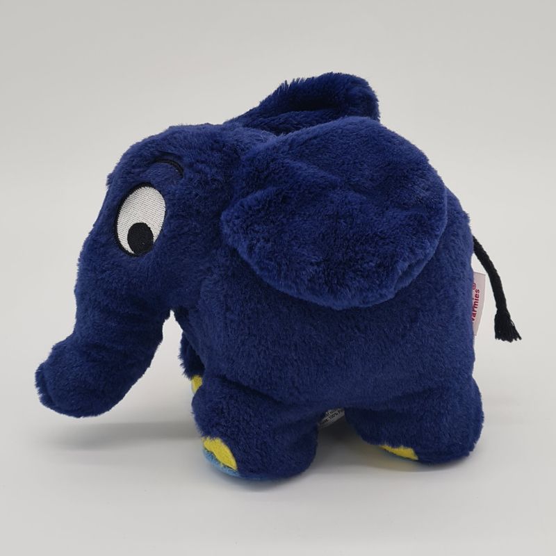 Original Warmies® Blauer Elefant aus der Sendung mit der Maus – Wärmekuscheltier mit Hirse & Lavendel