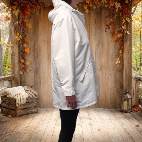 Bogner Damen-Übergangsjacke mit Kapuze, Weiß, Größe 40