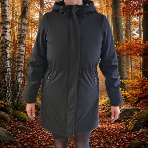 Vero Moda Damen-Softshellparka in Schwarz Größe M