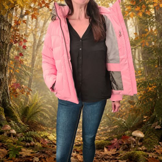 Wellensteyn Damen-Winterjacke ASTS, Größe M in der Farbe Lipstickrose