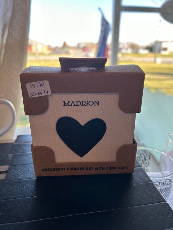 Madison coasters (set of 4)
