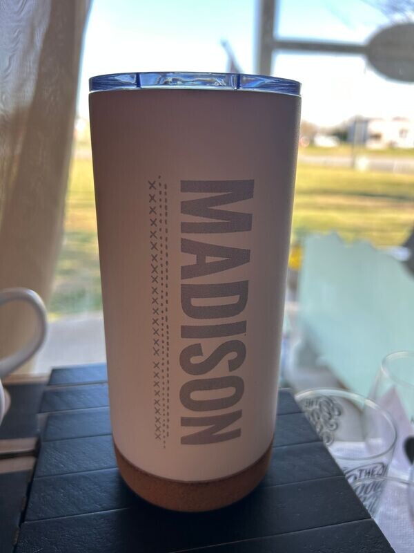 Madison 20oz tumbler (white)