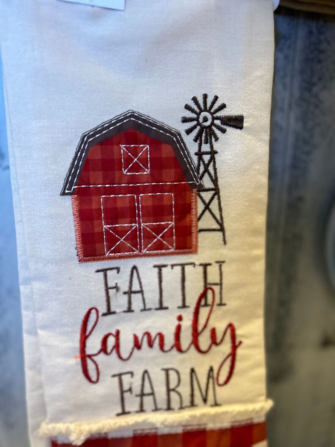 Farm tea towel