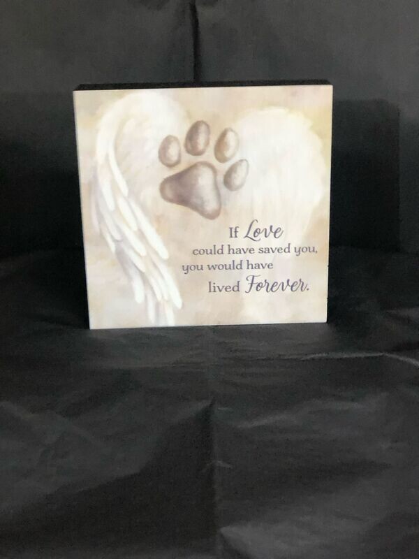 Paw/wings pet setter (wood)