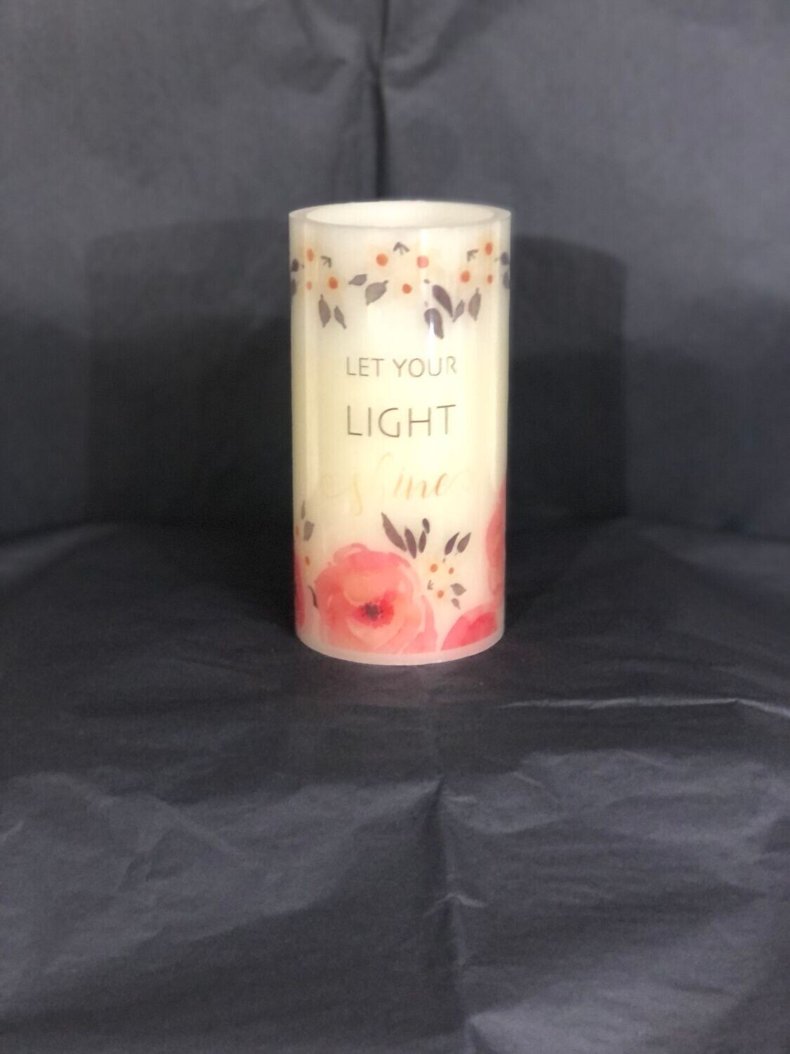 Wax battery operated candle