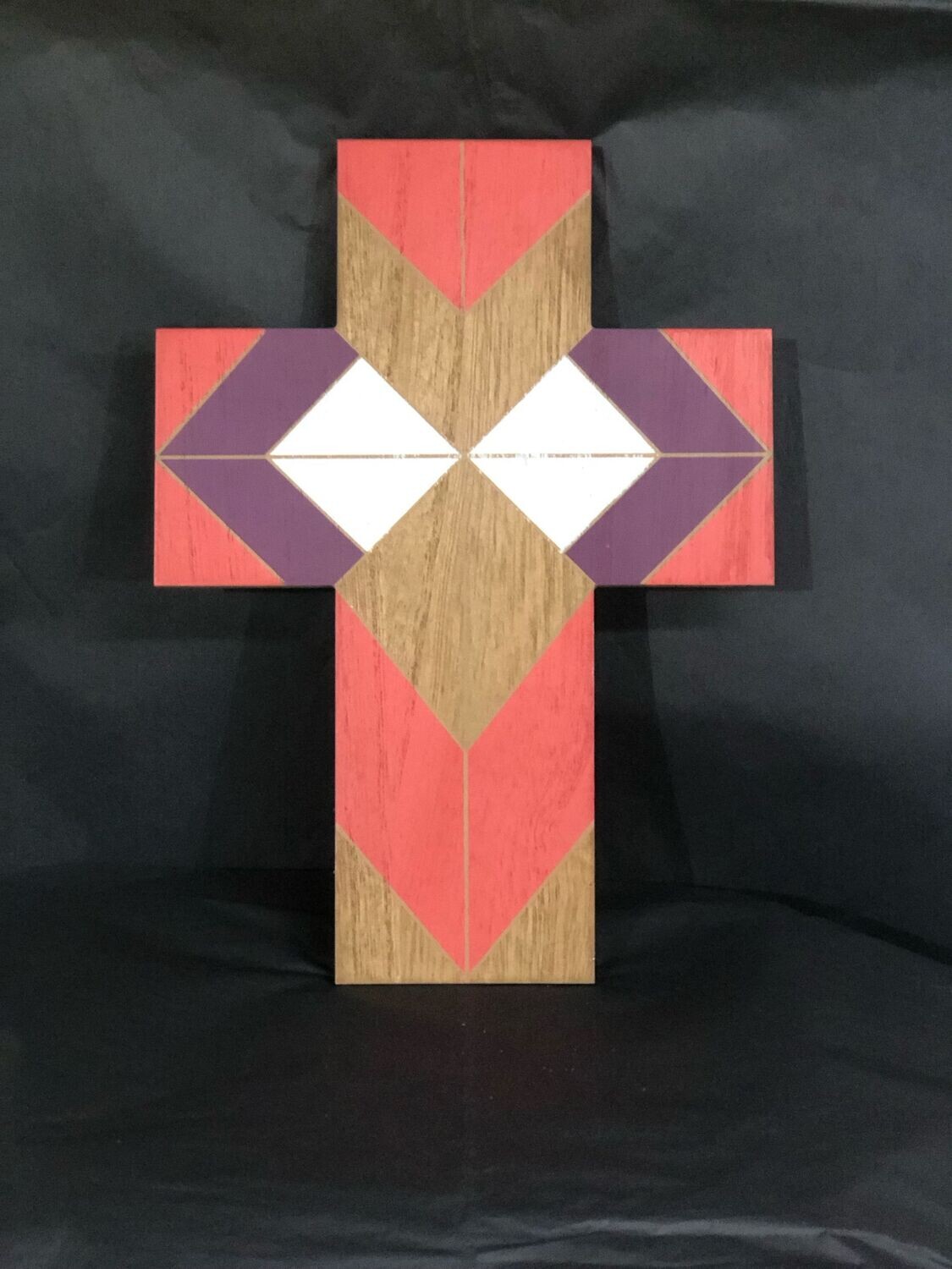 Colorful wood cross