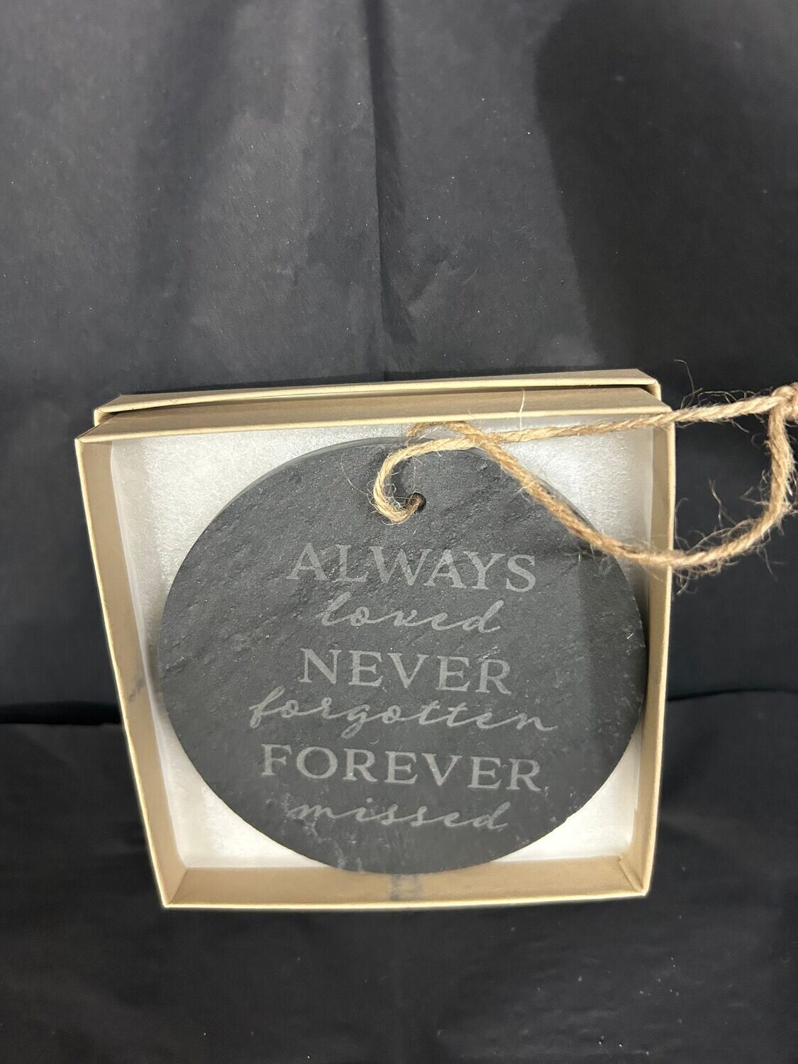 Slate memorial ornament