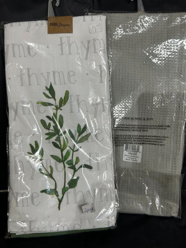 Thyme tea towel