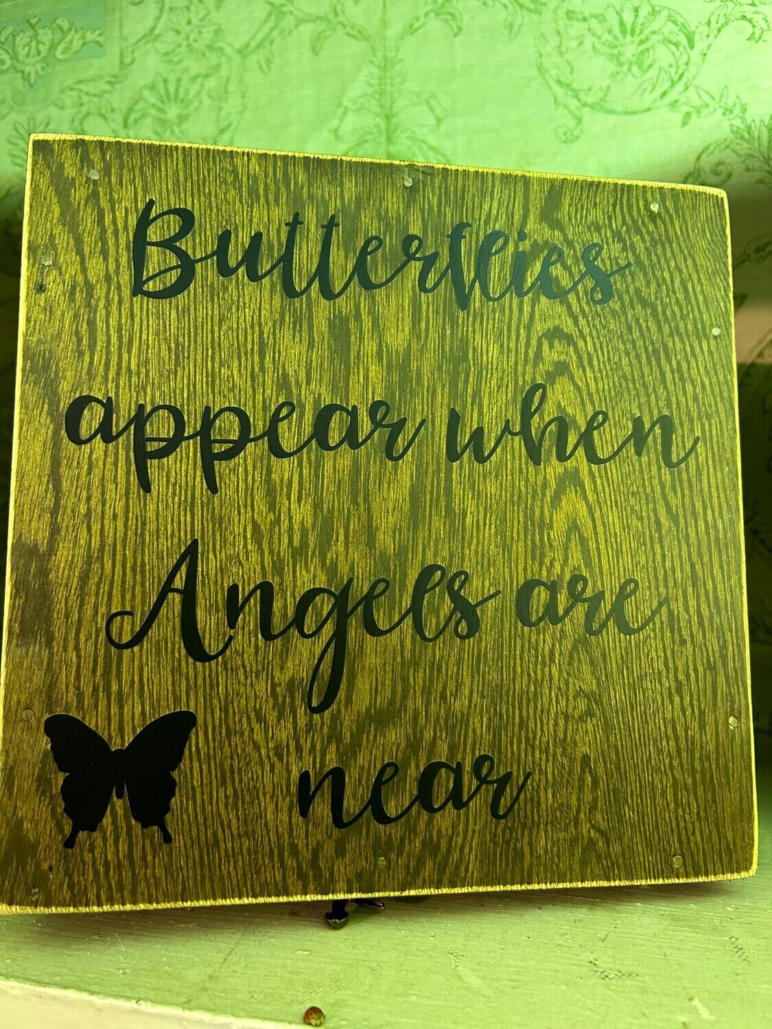Butterflies wood memory box