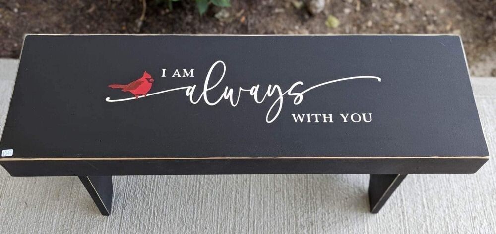 Amish-made memorial bench