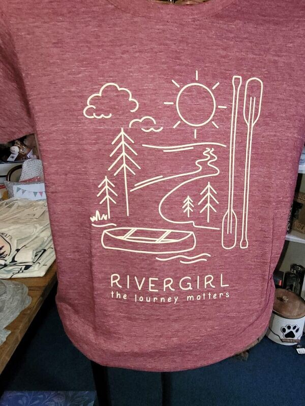 Rivergirl T-shirt Burgandy