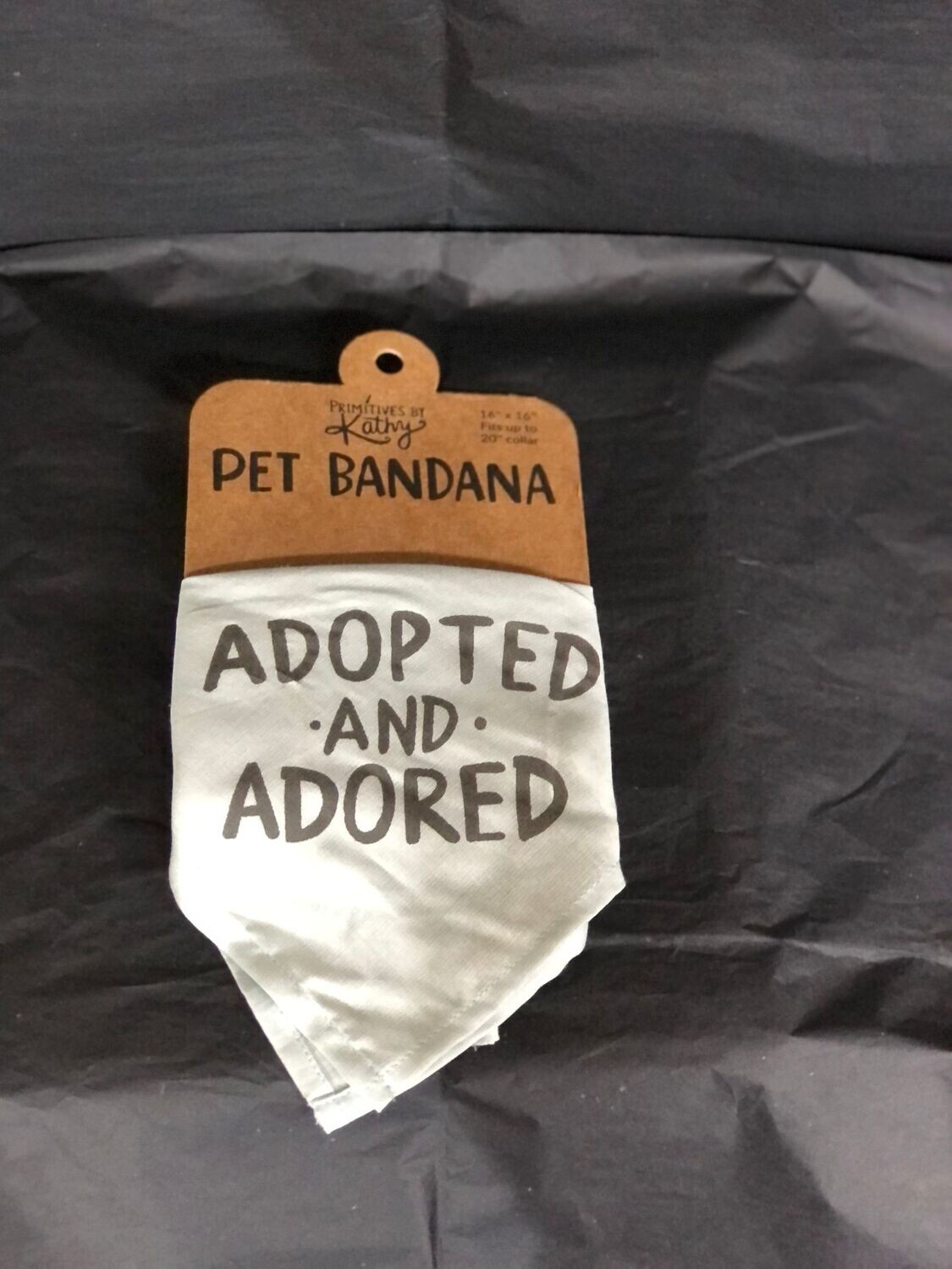 Adopted & Adored pet bandana