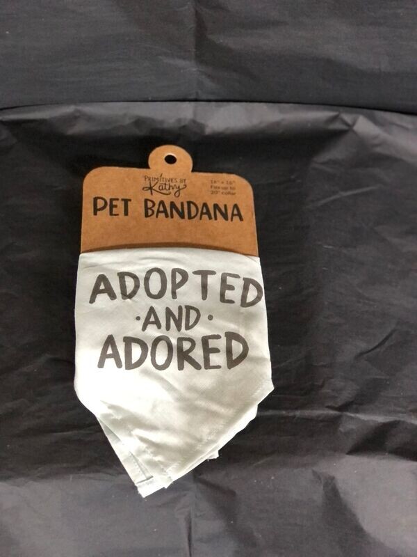 Adopted & Adored pet bandana