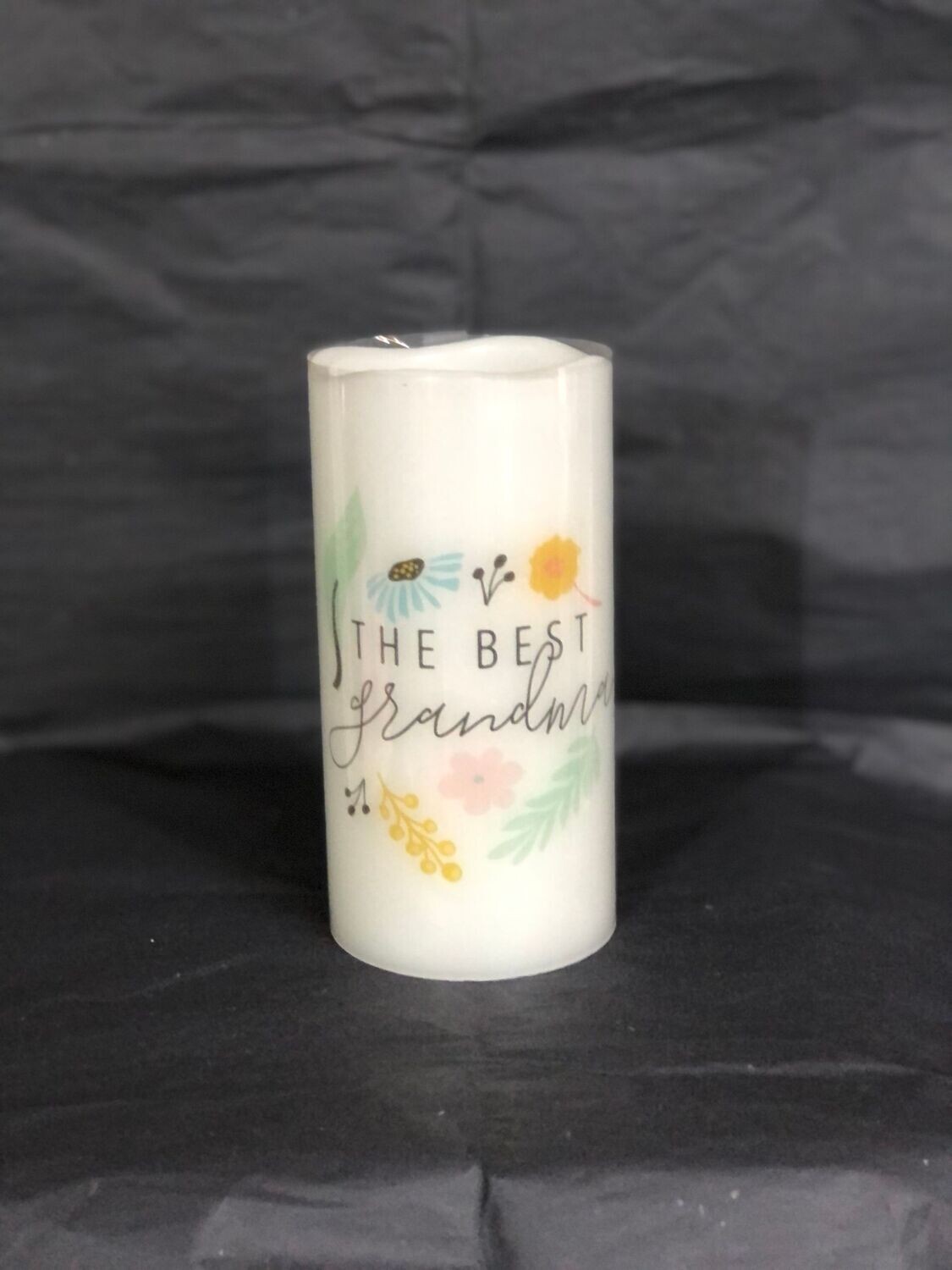 "Best Grandma" battery operated wax candle