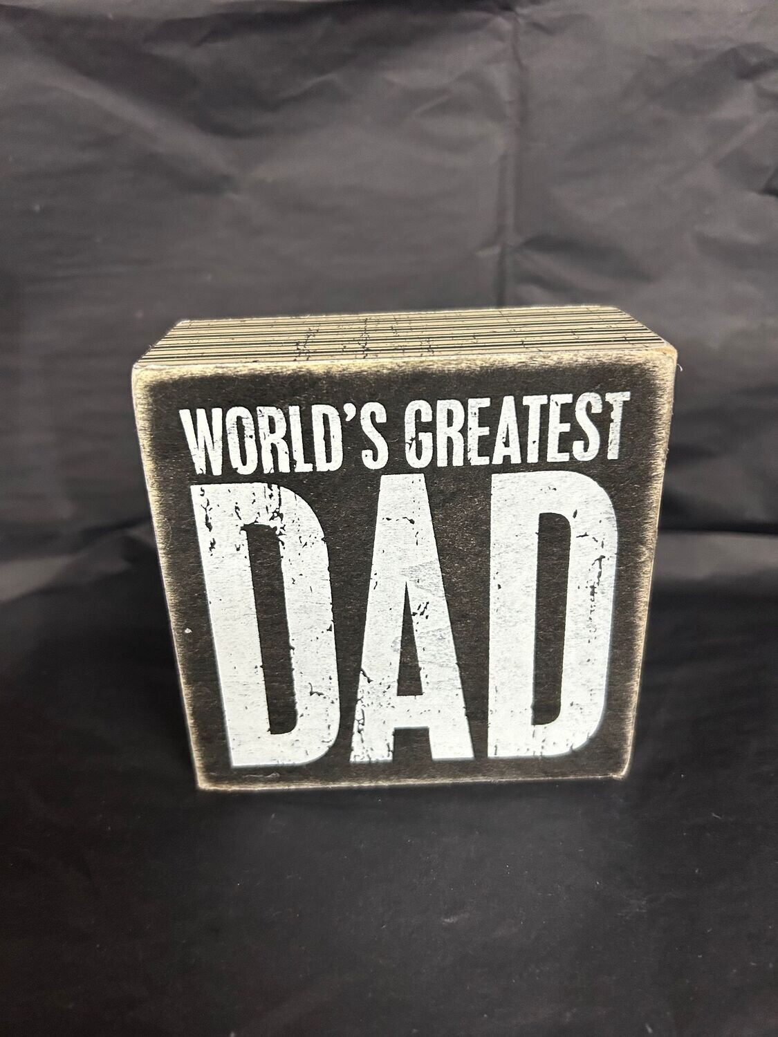 World's Greatest Dad wood setter