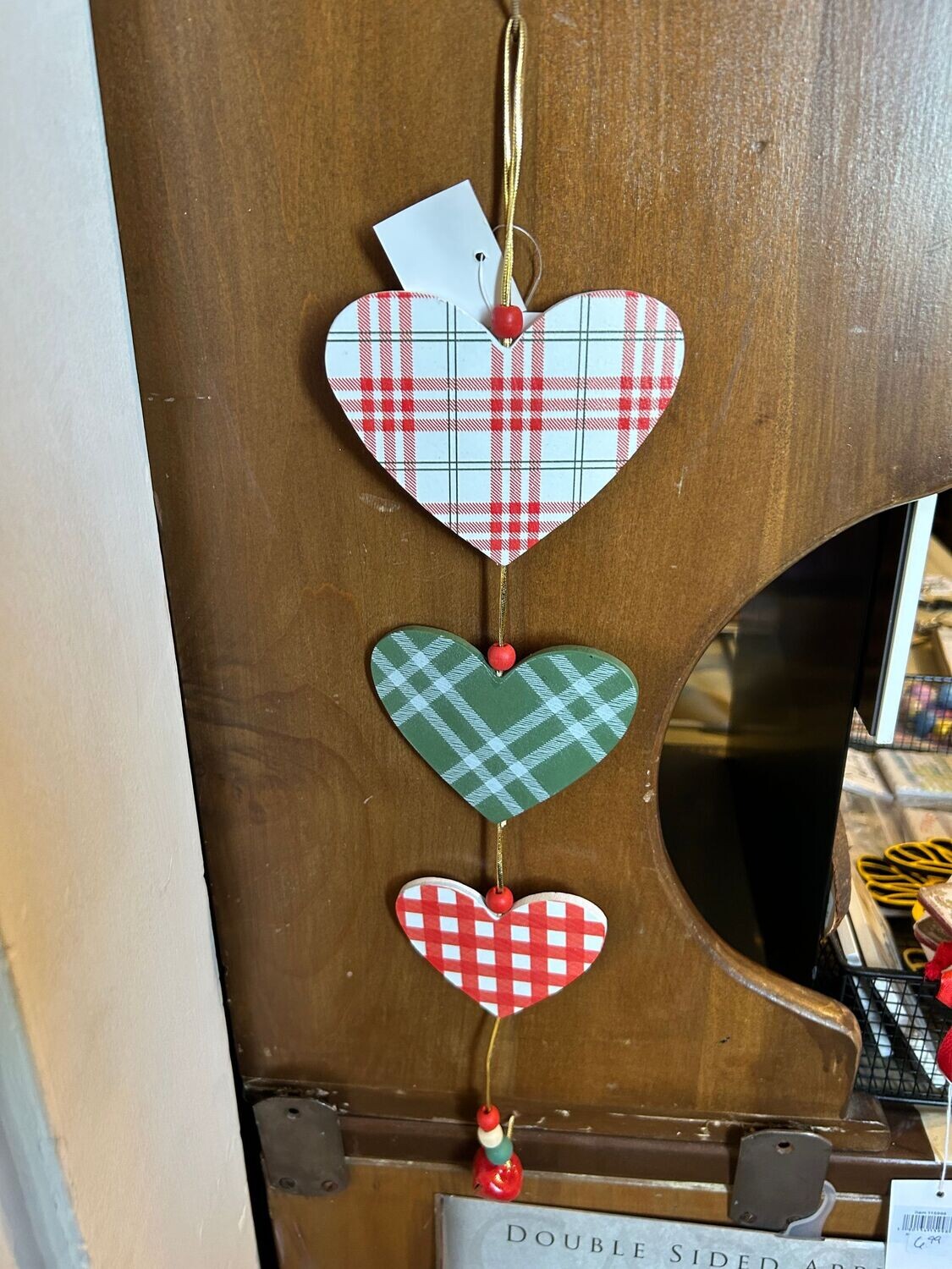 Decorative hanging hearts with bell chime