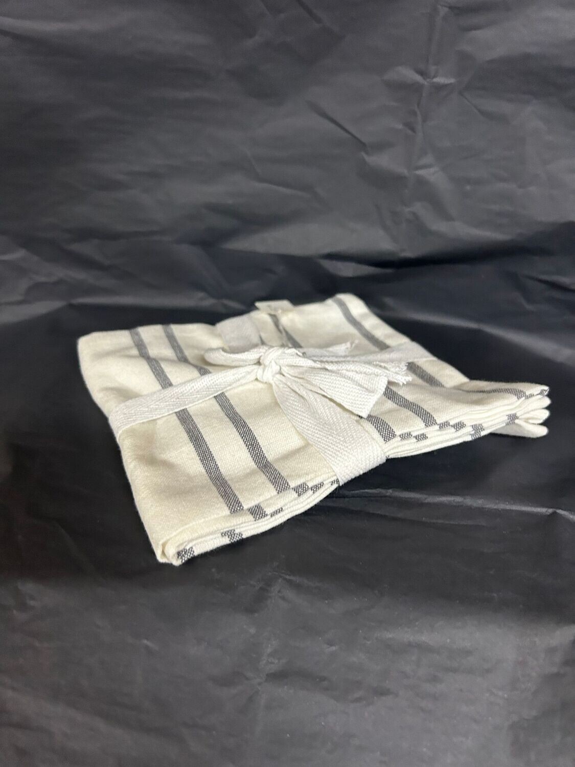 Striped dishtowel