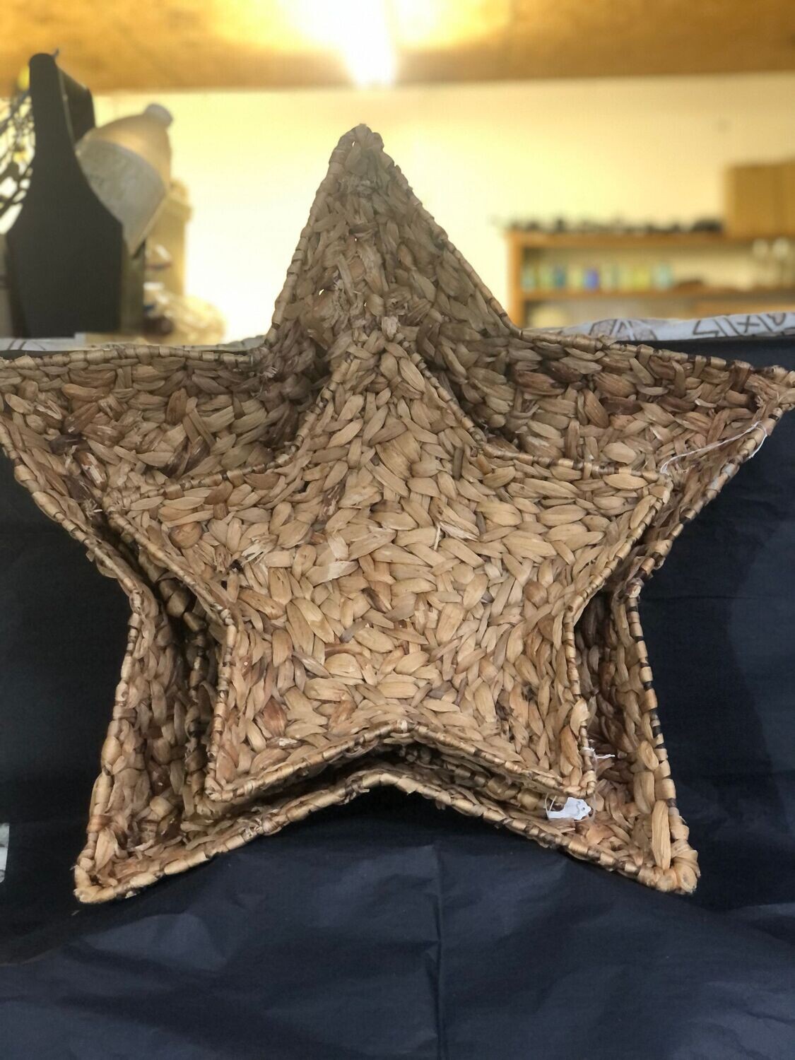 Set of 3 Wooden Star Baskets