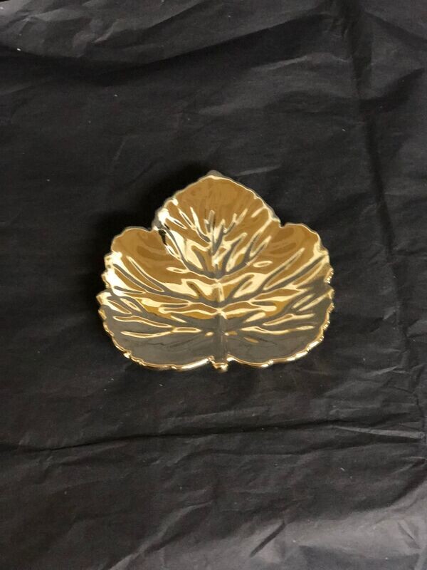Gold Leaf Trinket Dish