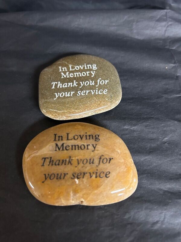 Grief Stone "Thank you for your Service"