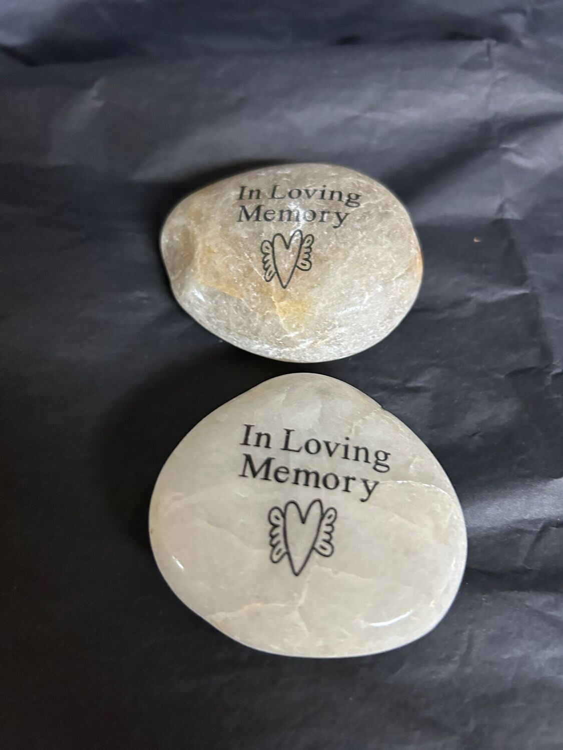 Grief Stone / heart with wings