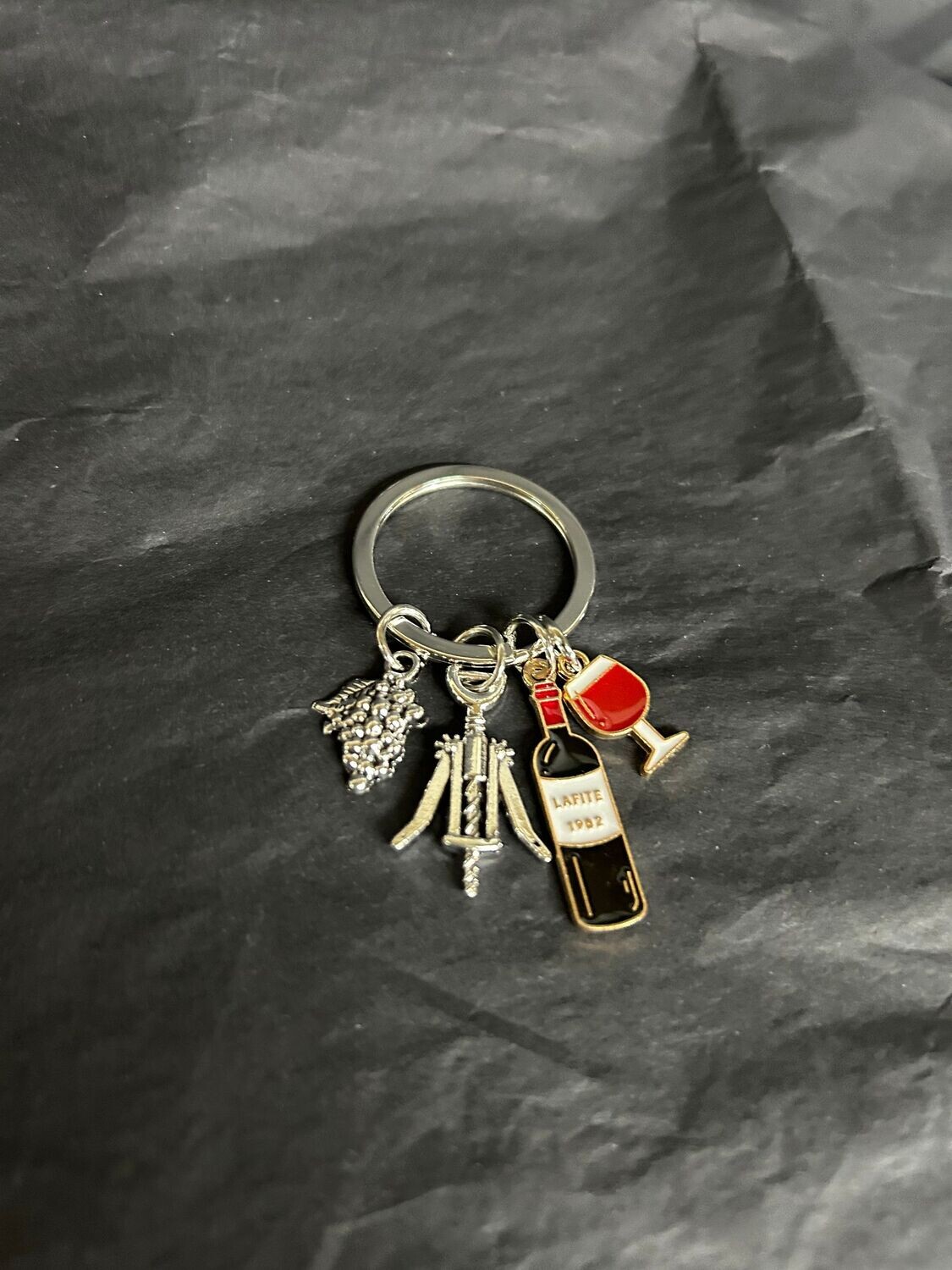Wine lovers keychain