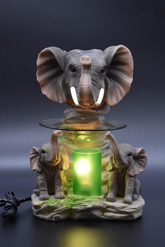 Elephant Poly-Resin Electric Tart & Oil Warmers