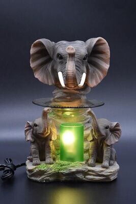 Elephant Poly-Resin Electric Tart & Oil Warmers