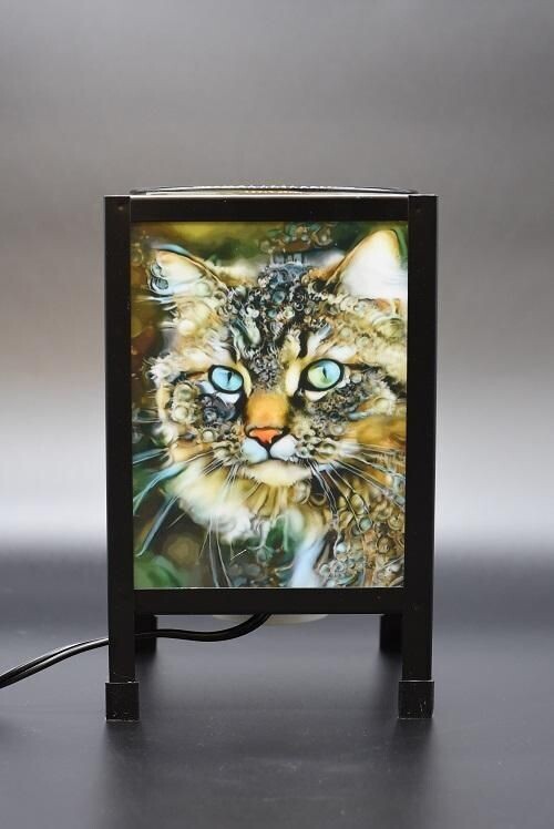 Multi pictured  Cat Oil Lamp