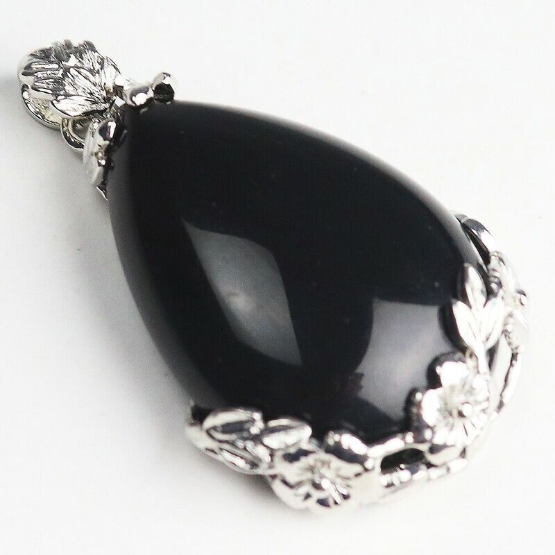 Natural Black Onyx Quarts Stone
