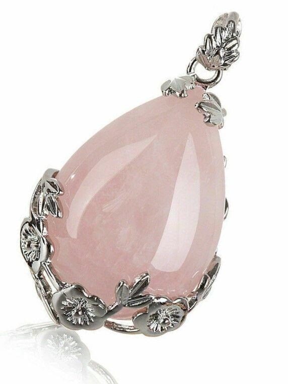 Natural Rose Quartz Teardrop Gemstone