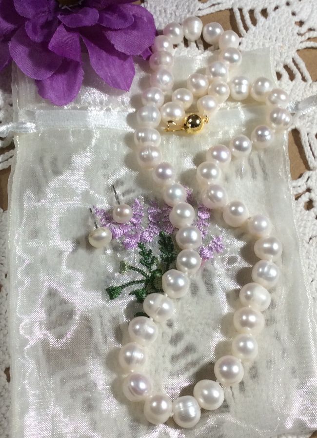 Genuine Natural White Cultured Pearl