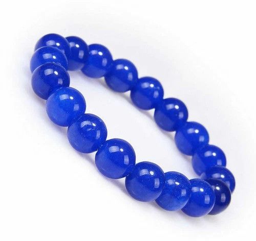 Blue Jade Round Natural 10mm Gemstone