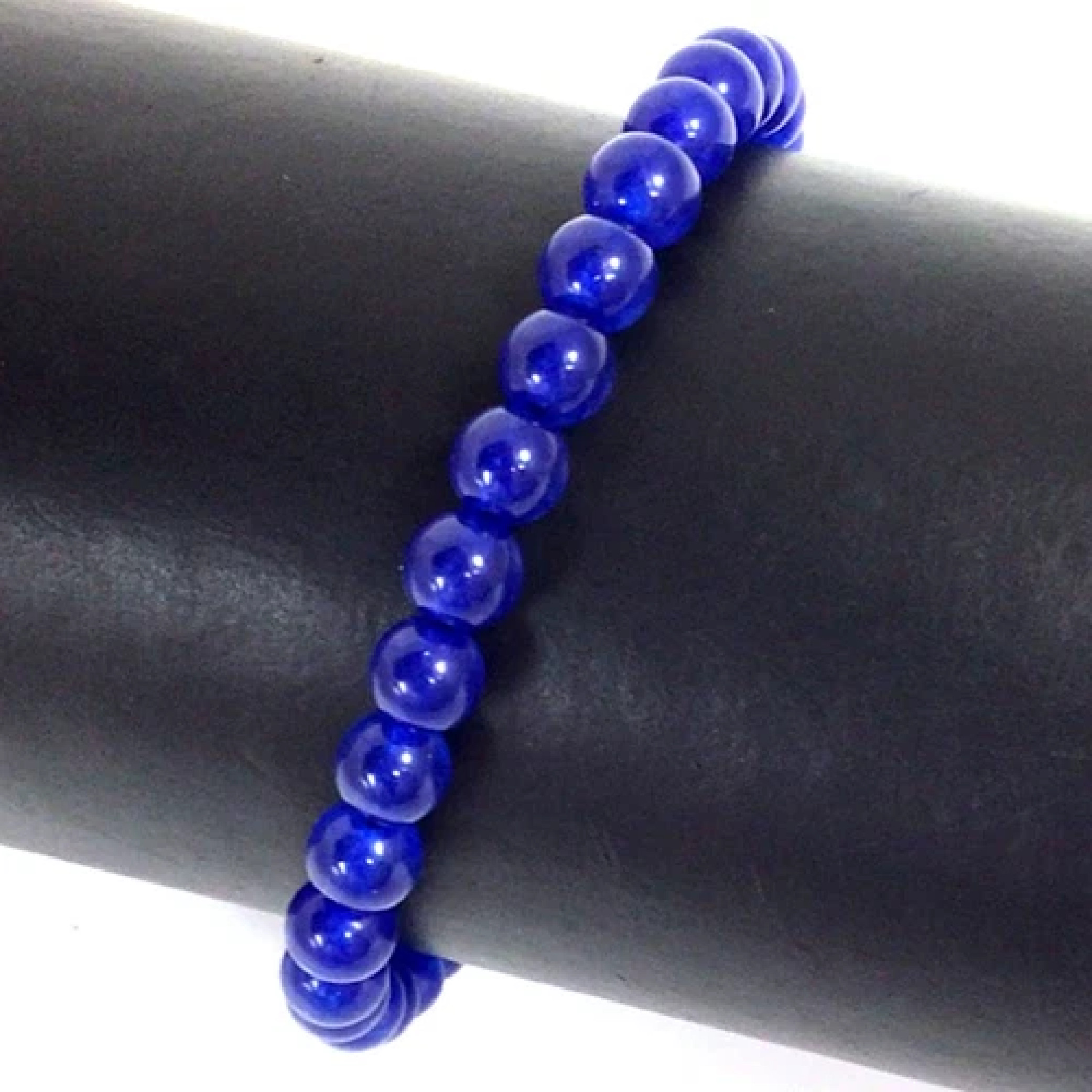 Blue Jade Round Natural 10mm Gemstone