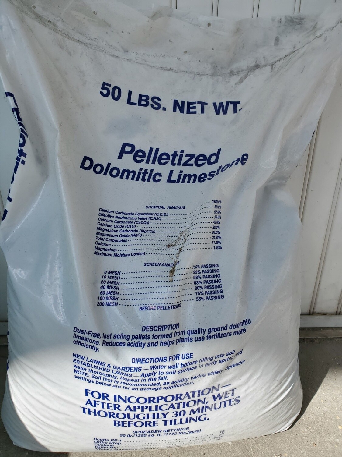 Lime Pelleted 40 LBS