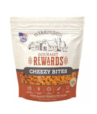 Wholesomes Rewards, Flavor: Cheezy Bites, Size: 2-3#