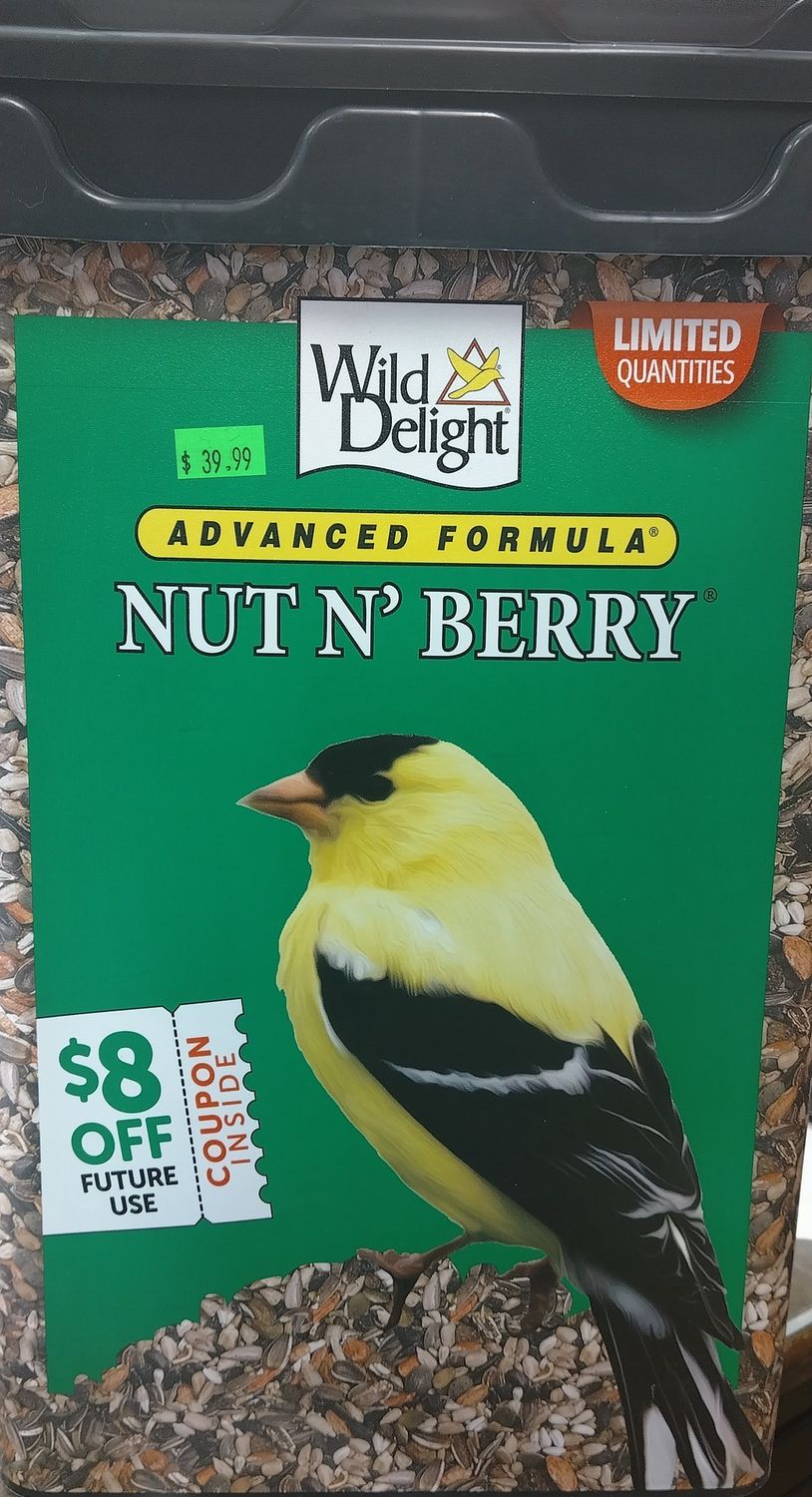 Wild Delight Nut N berry Wild Bird Feed  20# Pail